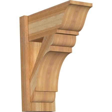 Ekena Millwork Olympic Rough Sawn Traditional Outlooker, Western Red Cedar, 8"W x 18"D x 22"H OUT08X18X22OLY01RWR